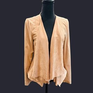 Anthropologie Hutch Women’s Pink Blazer Faux Suede Stretch Blazer Small